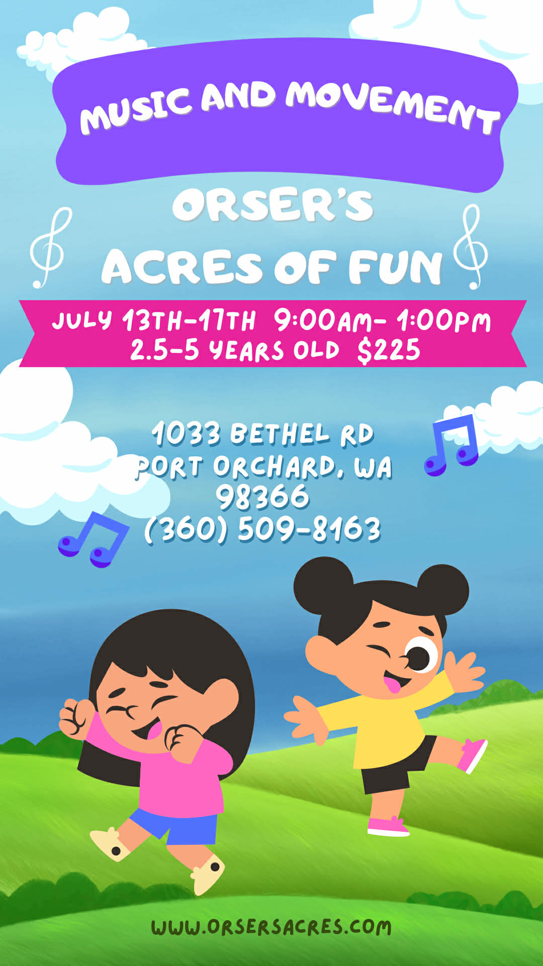 Music and Movement Summer Camp - Dance and music themed camp